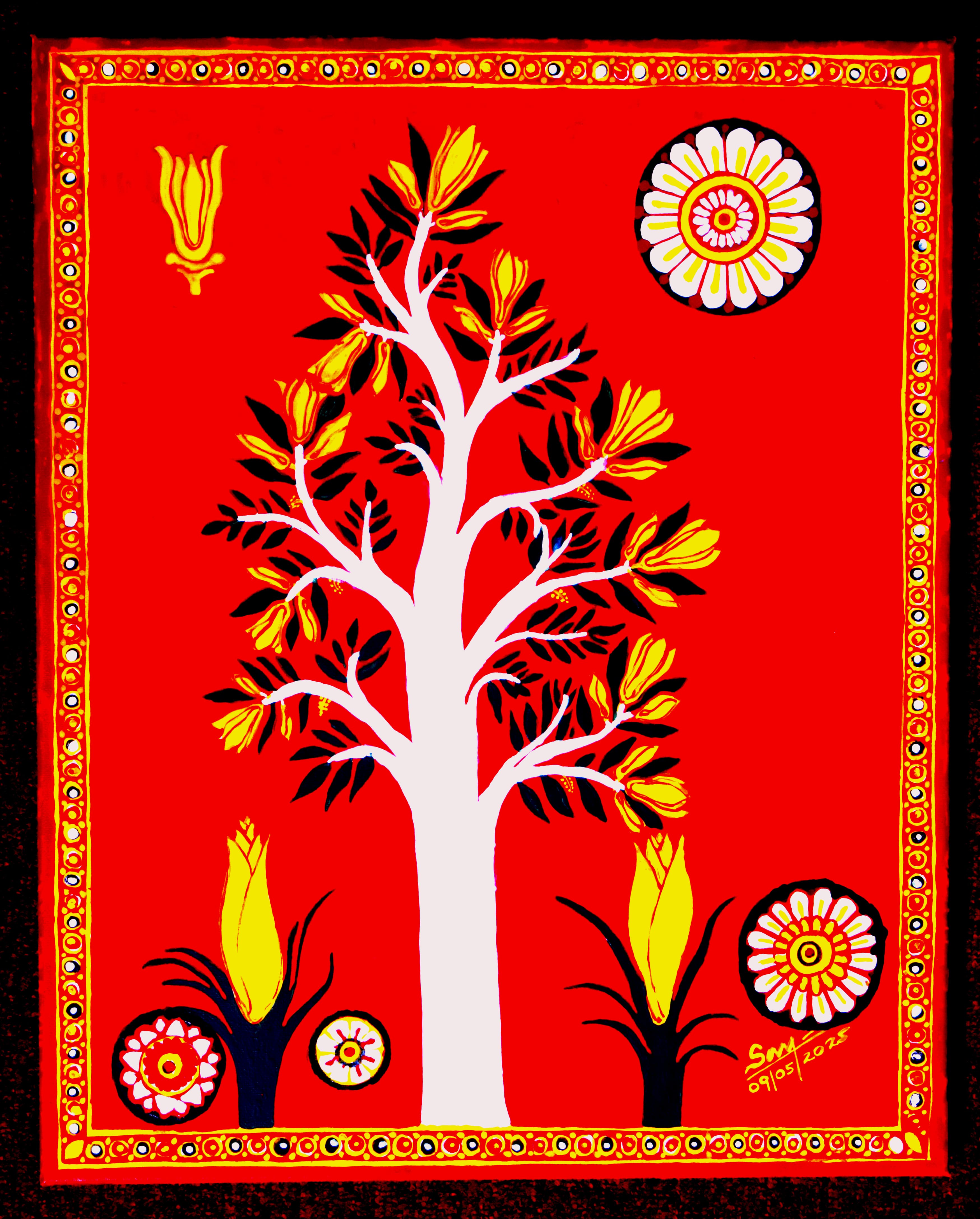 Saroja Dharmadasa - Tree painting